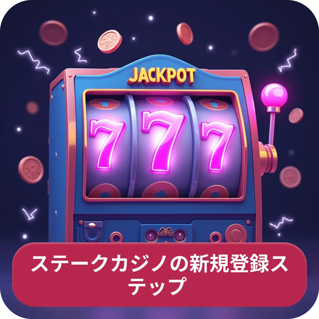 ステークカジノの新規登録ステップ